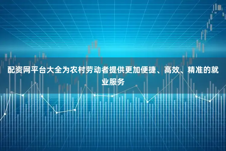 配资网平台大全为农村劳动者提供更加便捷、高效、精准的就业服务