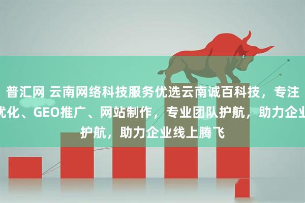 普汇网 云南网络科技服务优选云南诚百科技，专注网站SEO优化、GEO推广、网站制作，专业团队护航，助力企业线上腾飞